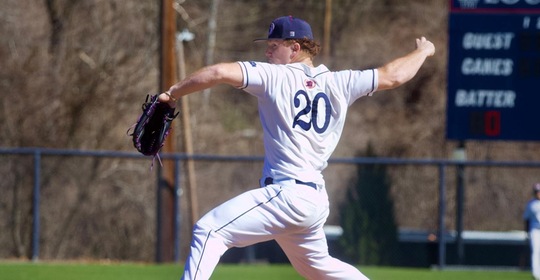 Simone Martone throws a pitch.