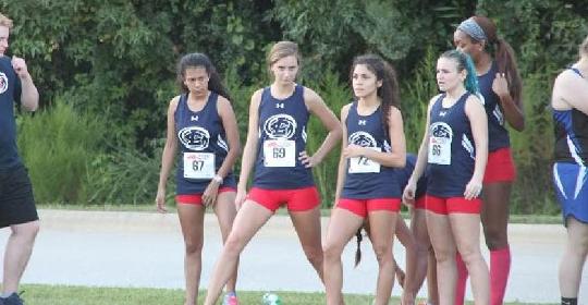 Team warming up for cross country meet